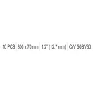 YATO kľuky v tvare L 1/2" 300 x 70 mm
