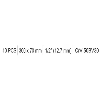 YATO kľuky v tvare L 1/2" 300 x 70 mm