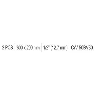 YATO kľuky v tvare L 1/2" 600 x 200 mm