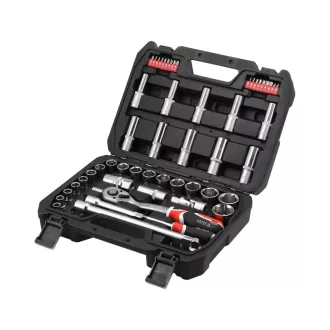   YATO Sada nástrčných kľúčov 60 kusov 1/2" 1/4" CrV