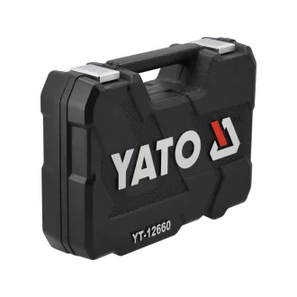   YATO Sada nástrčných kľúčov 60 kusov 1/2" 1/4" CrV