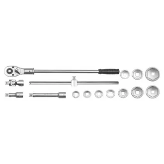  Sada nástrčných kľúčov YATO 15 kusov 3/4" 30-60 mm CrV