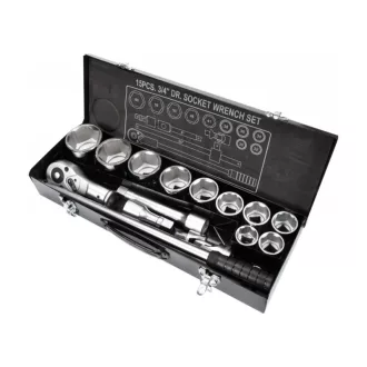   Sada nástrčných kľúčov YATO 15 kusov 3/4" 30-60 mm CrV