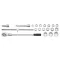 Sada nástrčných kľúčov YATO 20 kusov 3/4" 19-50 mm CrV