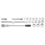 Sada nástrčných kľúčov YATO 20 kusov 3/4" 19-50 mm CrV