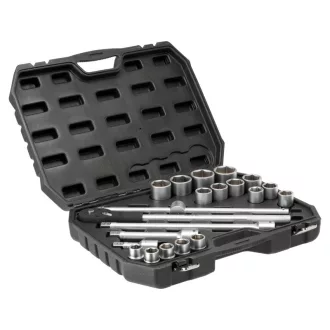   YATO Sada nástrčných kľúčov 3/4" 21 kusov 21-50 mm CrV