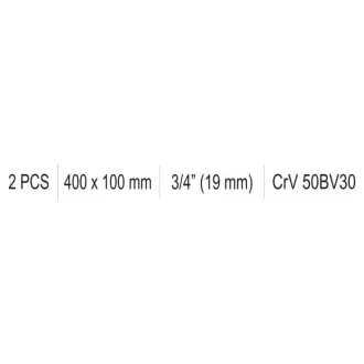 YATO kľuka v tvare L 3/4" 400 x 100 mm CrV