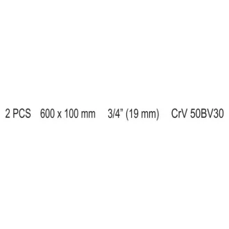 YATO kľuka v tvare L 3/4" 600 x 100 mm CrV