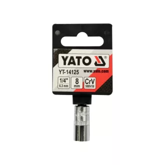 YATO nástrčný kľúč 1/4" 8 mm CrV