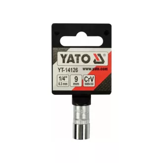 YATO nástrčný kľúč 1/4" 9 mm CrV