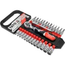 Sada nástrčných kľúčov YATO 28 kusov 1/4" 4-13 mm CrV