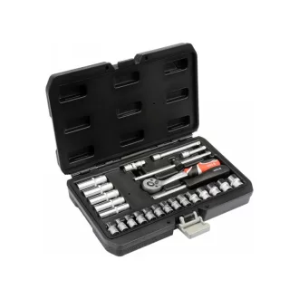   Sada nástrčných kľúčov YATO 25 kusov 1/4" 3,5-14 mm CrV
