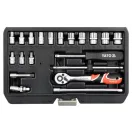 Sada nástrčných kľúčov YATO 20 kusov 1/4" 3,5-14 mm CrV