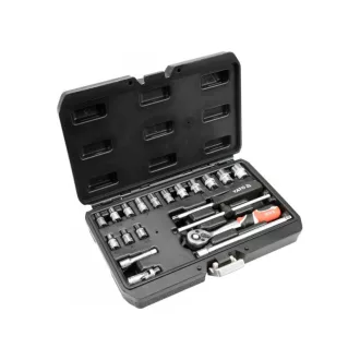   Sada nástrčných kľúčov YATO 20 kusov 1/4" 3,5-14 mm CrV