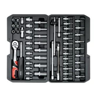   Sada nástrčných kľúčov YATO 56 kusov 1/4" 4-13 mm CrV