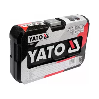   Sada nástrčných kľúčov YATO 56 kusov 1/4" 4-13 mm CrV