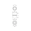 YATO nástrčný kľúč Spline 1/2" 8 mm CrV