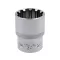 YATO nástrčný kľúč Spline 1/2" 22 mm CrV