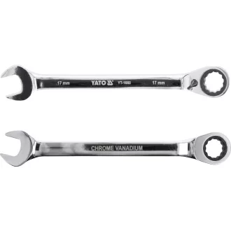 YATO račňový kľúč obojstranný 17 mm / 225 mm 72T CrV