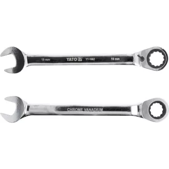 YATO račňový kľúč obojstranný 19 mm / 245 mm 72T CrV
