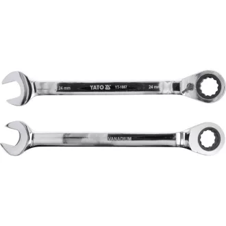 YATO račňový kľúč obojstranný 24 mm / 330 mm 72T CrV