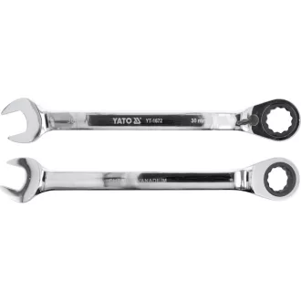 YATO račňový kľúč obojstranný 30 mm / 400 mm 72T CrV