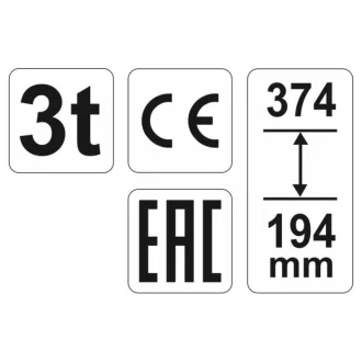 YATO Hydraulický zdvihák 3t