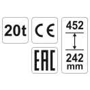 YATO Hydraulický zdvihák 20t