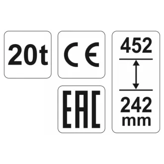 YATO Hydraulický zdvihák 20t