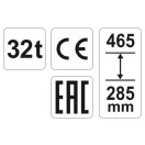 YATO Hydraulický zdvihák 32t
