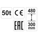 YATO Hydraulický zdvihák 50t