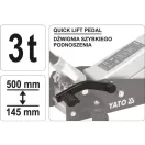 YATO Hydraulický zdvihák krokodíla 3,0 t s pedálom rýchleho zdvihu