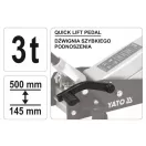 YATO Hydraulický zdvihák krokodíla 3,0 t s pedálom rýchleho zdvihu