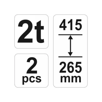 YATO pridržiavacie vedro 2t (2ks)