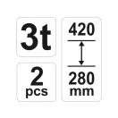 YATO pridržiavacia lyžica 3t (2ks)