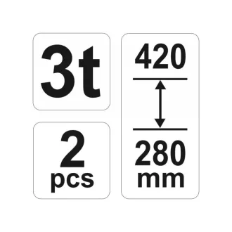 YATO pridržiavacia lyžica 3t (2ks)