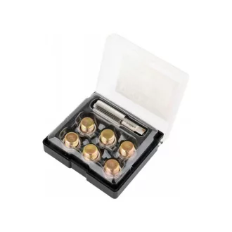   YATO Sada na opravu závitu skrutky na vypúšťanie oleja 7 dielov M17x1,5 mm