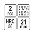 YATO súprava na opravu závitu zapaľovacej sviečky 2 diely