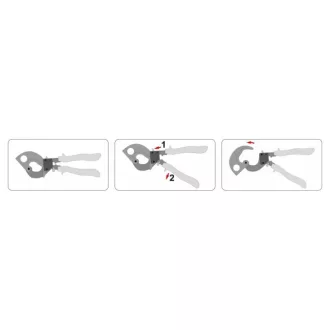   YATO Kliešte so západkou na strihanie káblov 240 mm d=17,5 mm
