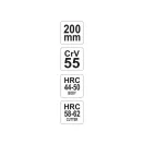 YATO Rádiokliešte ohnuté 200 mm CrV55