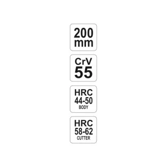 YATO Rádiokliešte ohnuté 200 mm CrV55