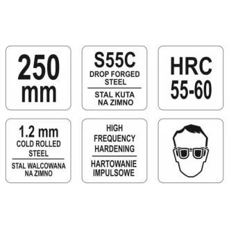 YATO nožnice na rezanie tanierov 250 mm rovné