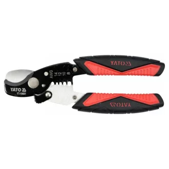   YATO Kliešte na strihanie a odstraňovanie izolácie káblov 170 mm/10,5 mm/1,6-3,2 mm2