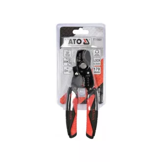   YATO Kliešte na strihanie a odstraňovanie izolácie káblov 170 mm/10,5 mm/1,6-3,2 mm2