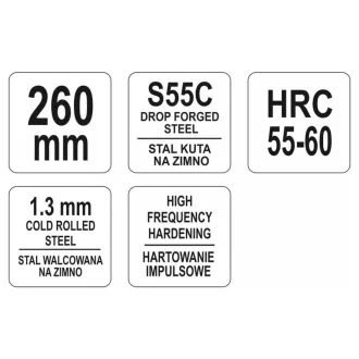 YATO nožnice na rezanie tanierov 260 mm