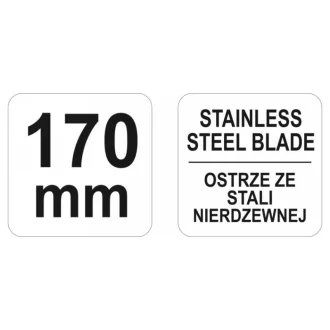 YATO Technické nožnice 170 mm inox
