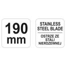 YATO Technické nožnice 190 mm nerez