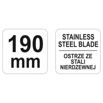 YATO Technické nožnice 190 mm nerez
