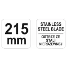 YATO Technické nožnice 215 mm inox