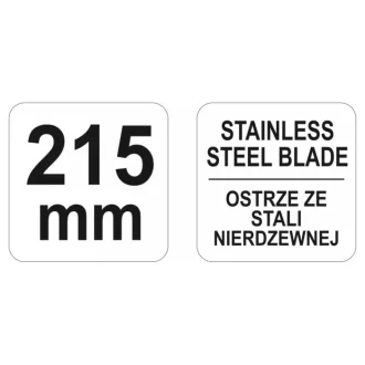 YATO Technické nožnice 215 mm inox